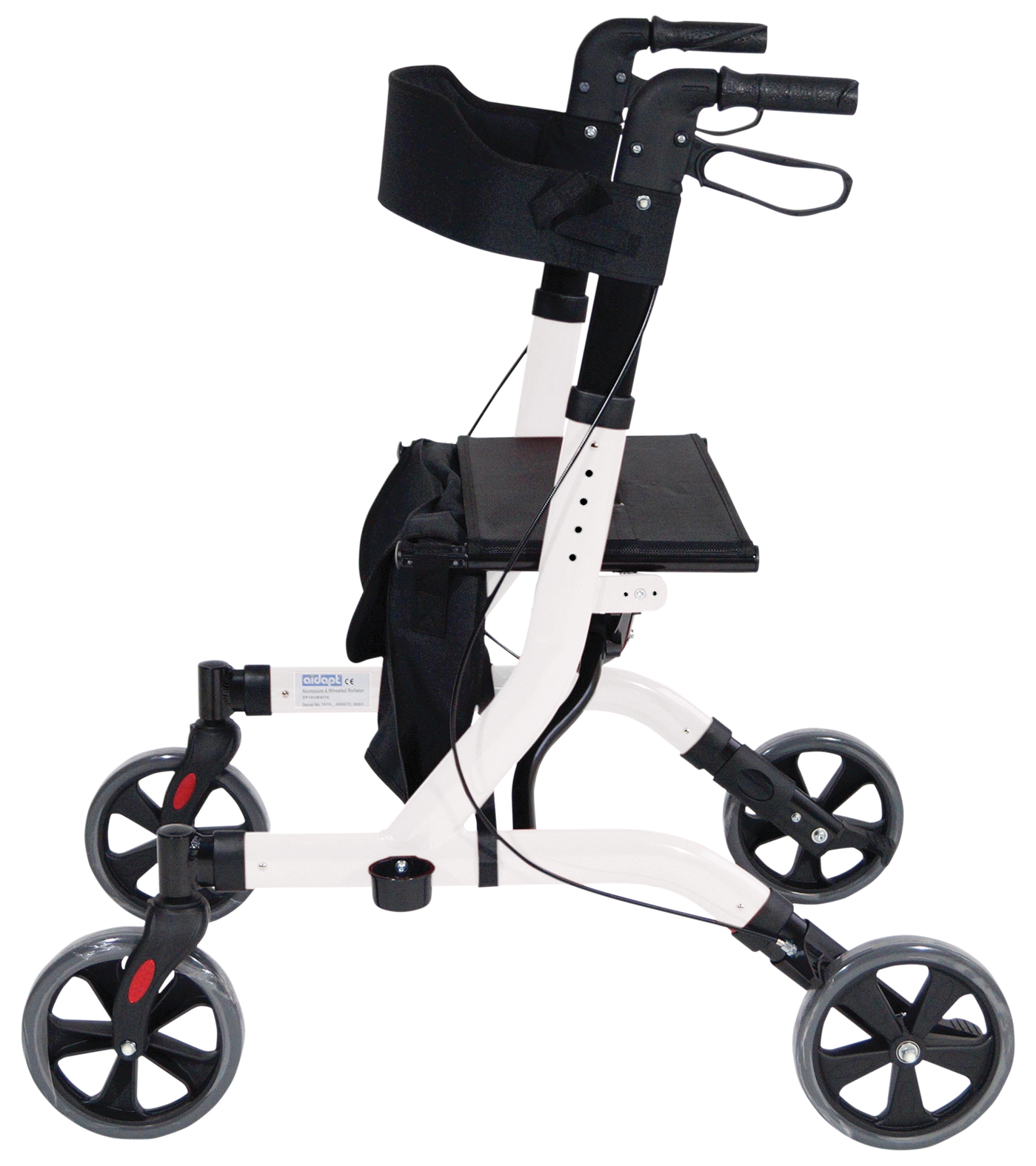 Deluxe Ultra Lightweight Folding 4 Wheeled Rollator - Image 2