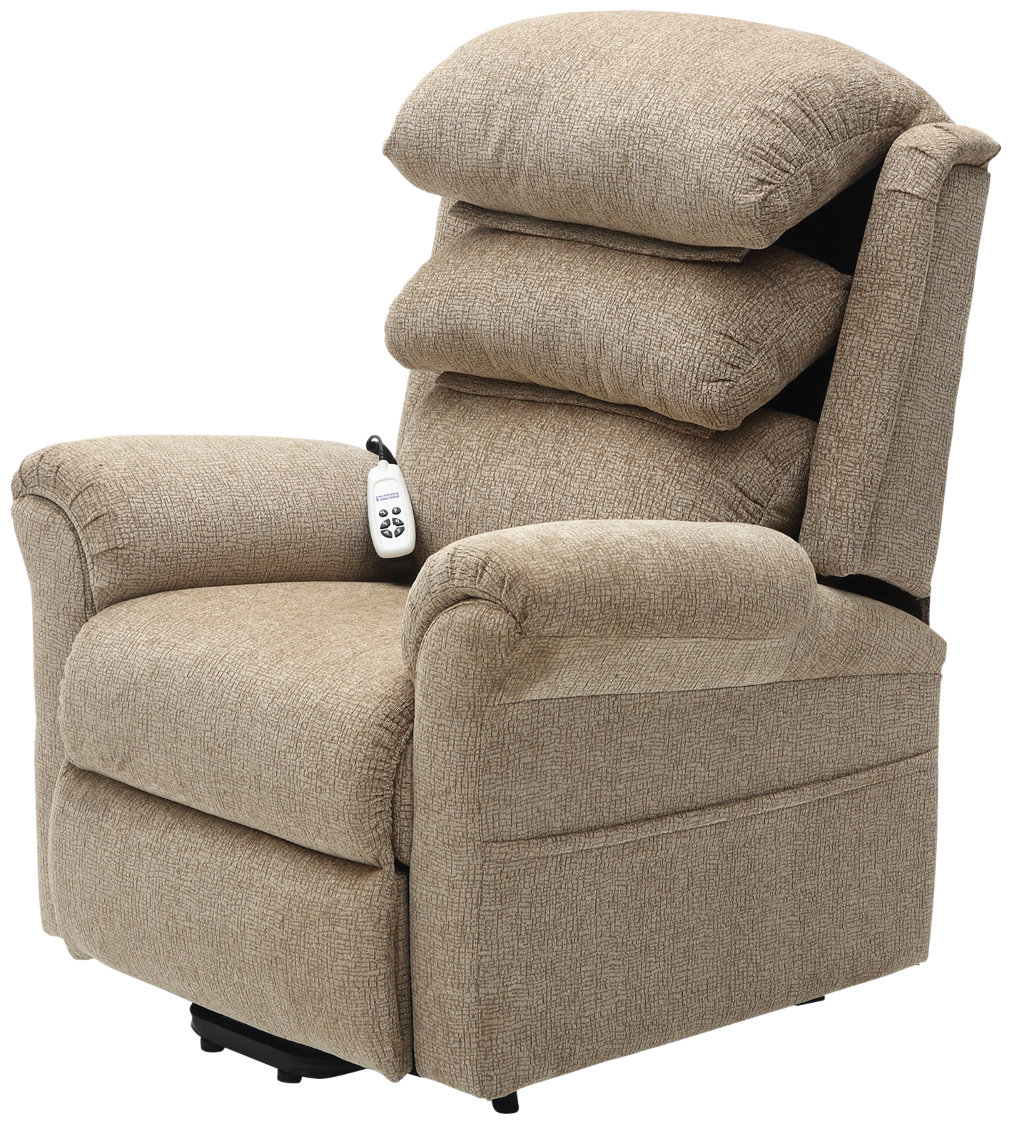 Walmesley Dual Motor Rise & Recliner Chair Fabric/PU - Image 4