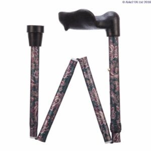 ARTHRITIS GRIP CANE - FOLDING, ADJUSTABLE PAISLEY - Image 1