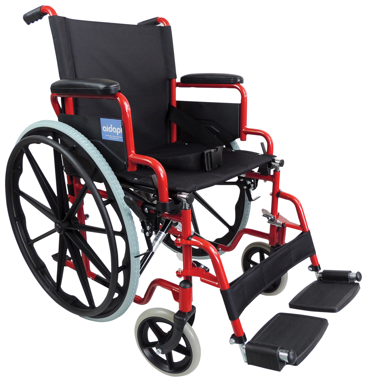 Aidapt Self Propelled Steel Transit Chair - Image 3