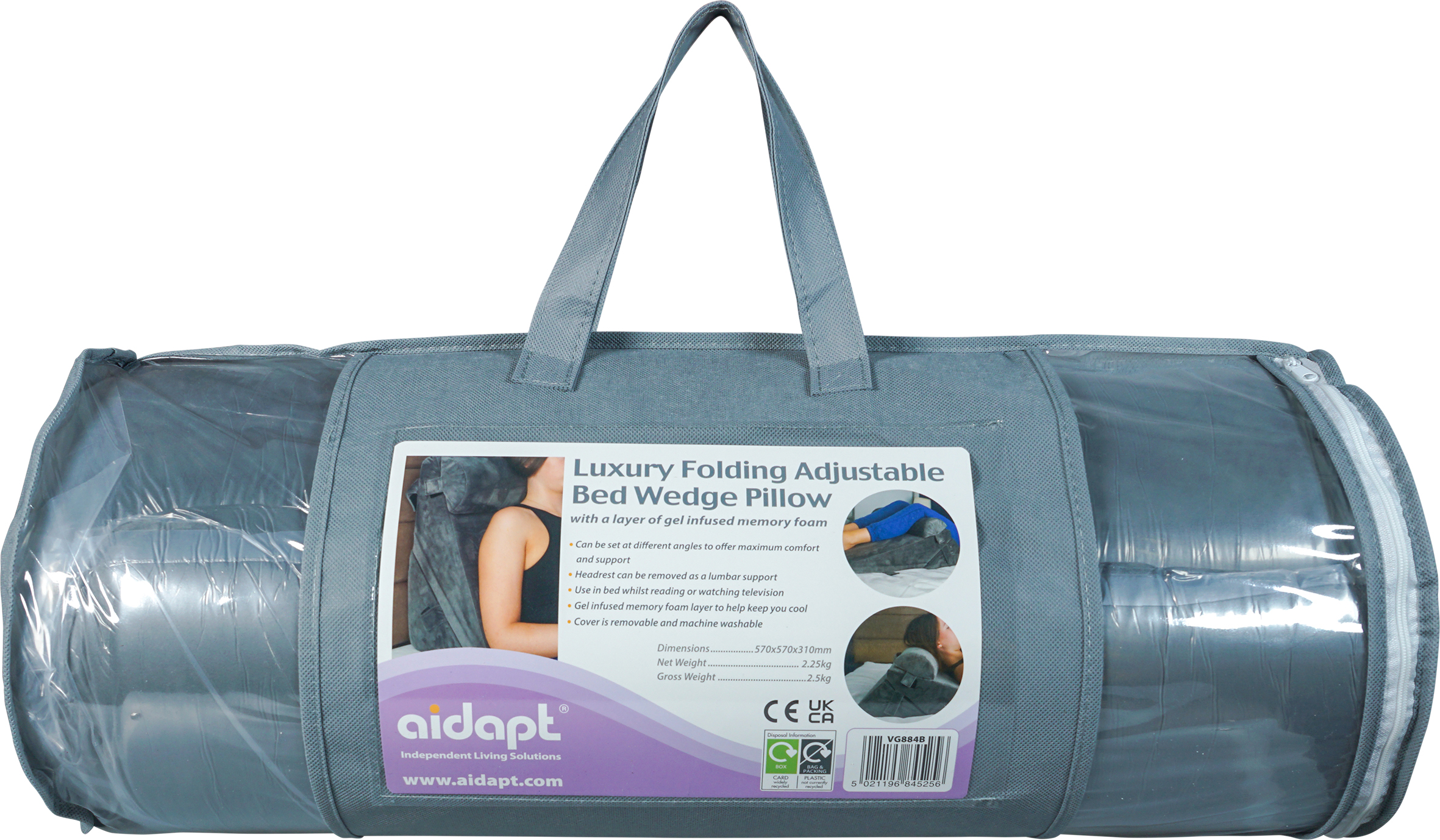 Luxury Folding Adjustable Bed Wedge Pillow - Image 7