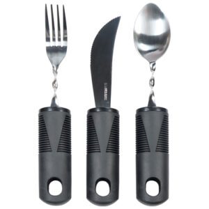 Large Handled Bendable Cutlery Set - Image 1
