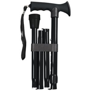 Gel Handled Folding Walking Sticks - Image 1
