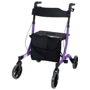 Deluxe Ultra Lightweight Folding 4 Wheeled Rollator - Image 5