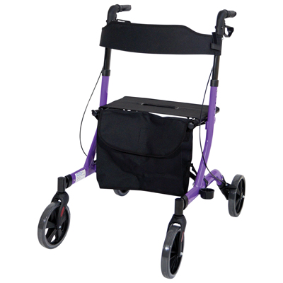 Deluxe Ultra Lightweight Folding 4 Wheeled Rollator