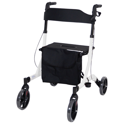 Deluxe Ultra Lightweight Folding 4 Wheeled Rollator