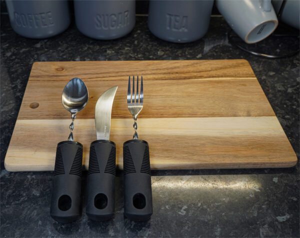 Large Handled Bendable Cutlery Set