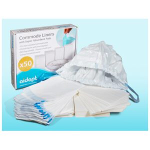 Commode Liners with Absorbent Pads - Box of 50 - Image 1