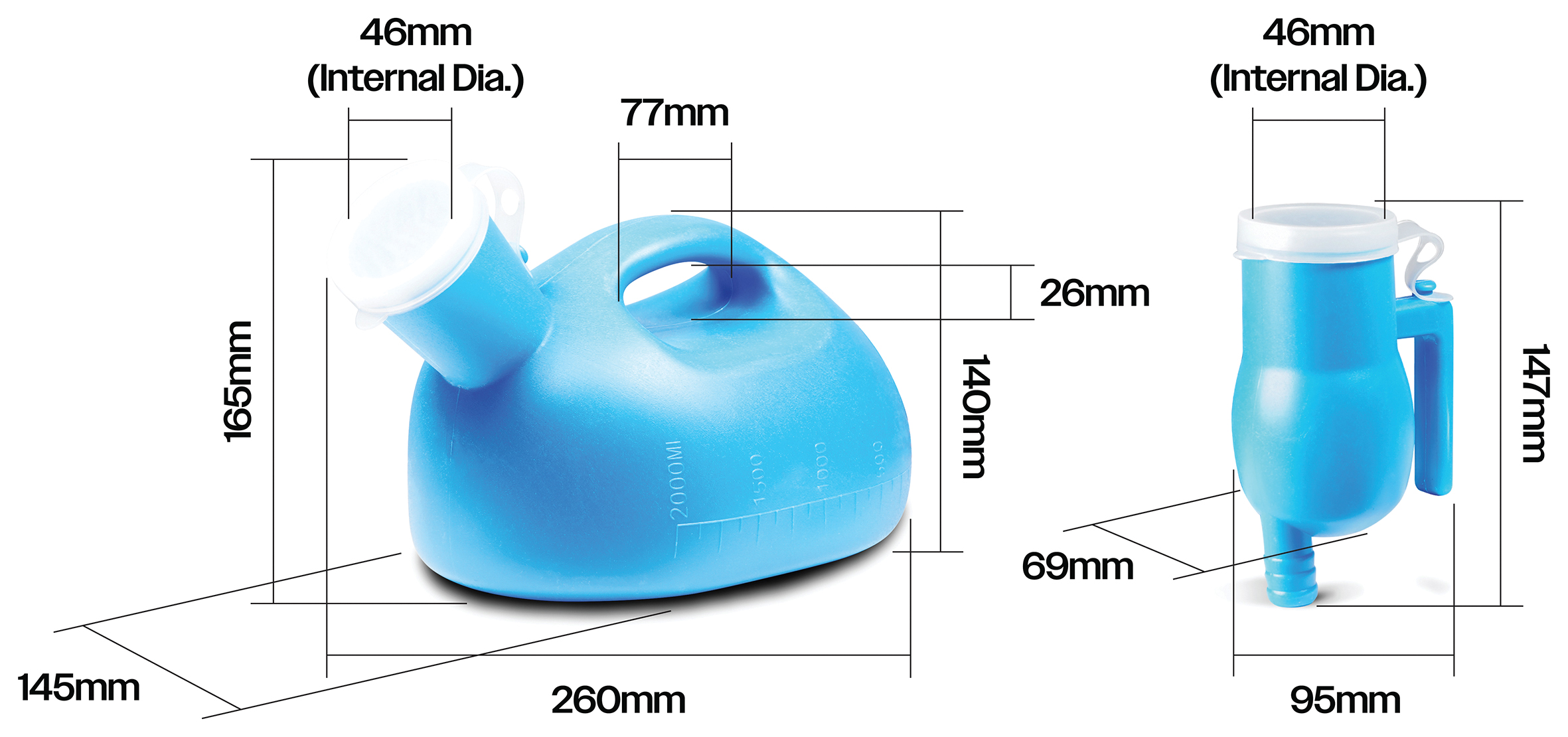 Portable Male Urinal with Funnel Attachment - Image 3