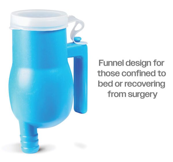 Portable Male Urinal with Funnel Attachment