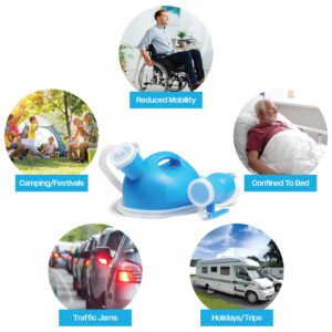 Portable Male Urinal with Funnel Attachment - Image 2