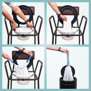 Commode Liners with Absorbent Pads - Box of 50 - Image 2