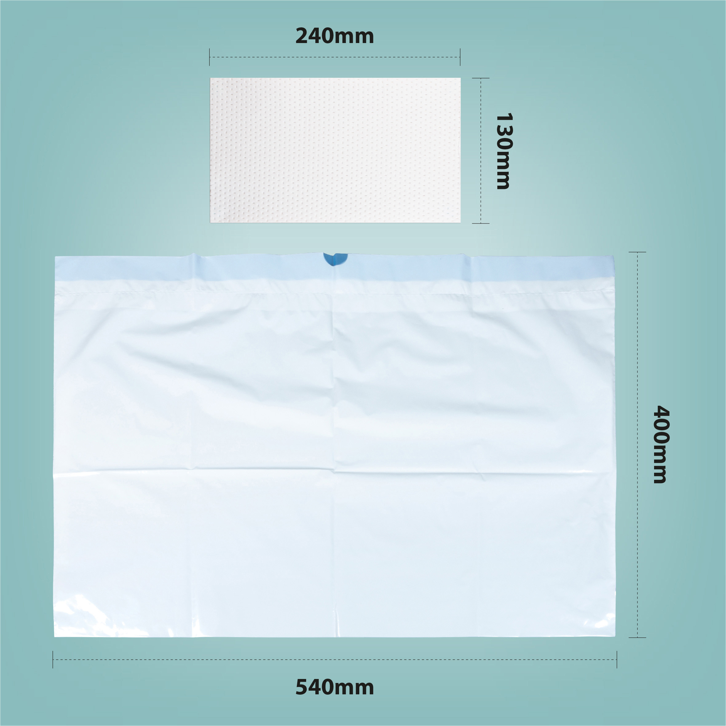 Commode Liners with Absorbent Pads - Box of 50 - Image 5