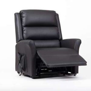 Alaska Extra Large AM-PVC Crib 5 Dual Motor Riser Recliner (Black) - Image 2