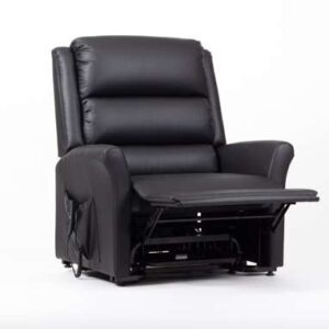 Alaska Extra Large AM-PVC Crib 5 Dual Motor Riser Recliner (Black) - Image 3