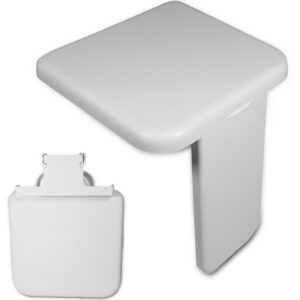 Folding Shower Seat with Leg - Image 2