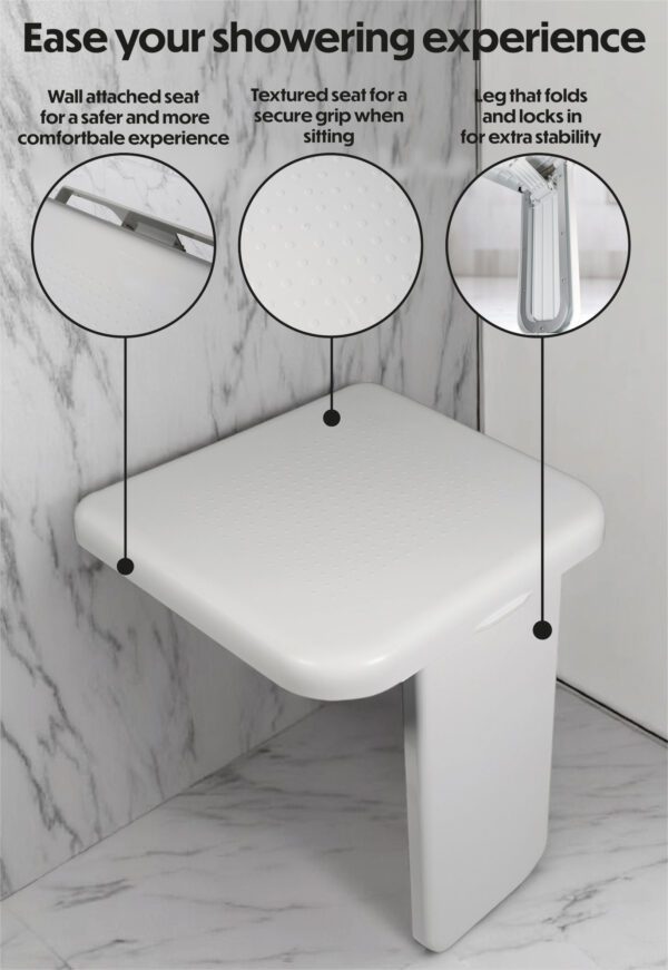 Folding Shower Seat with Leg