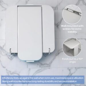 Folding Shower Seat with Leg - Image 5