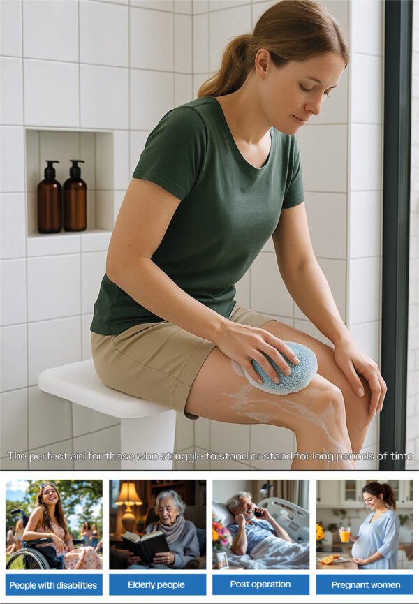 Folding Shower Seat with Leg