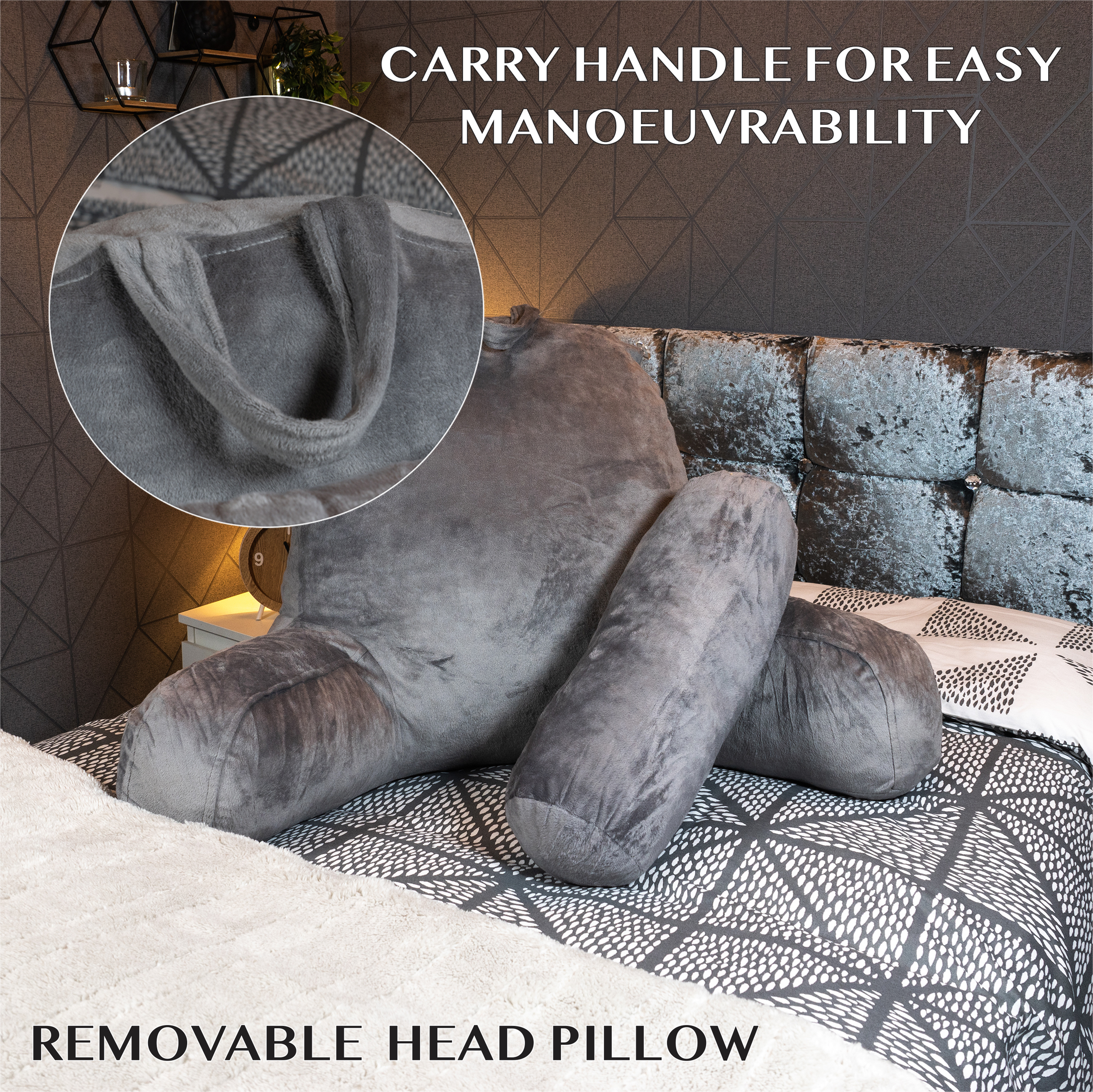Reading Pillow with Head Rest and Back Support - Image 4