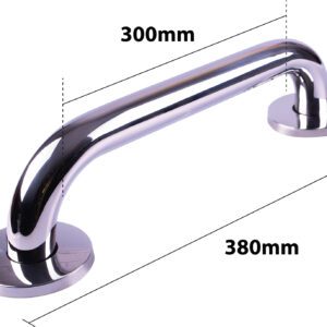 Stainless Steel grab bar in a polished finish - Image 3